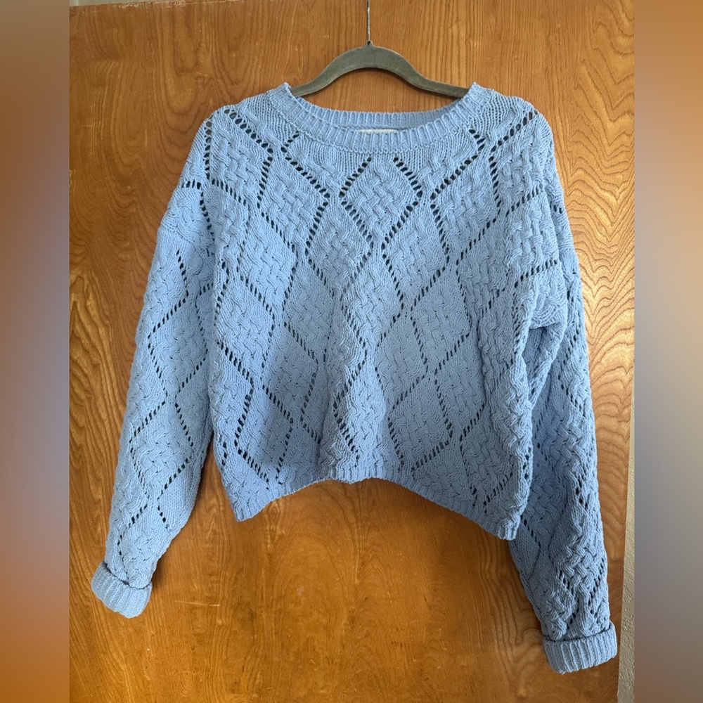 Sincerely Jules Chunky Blue Knit Sweater